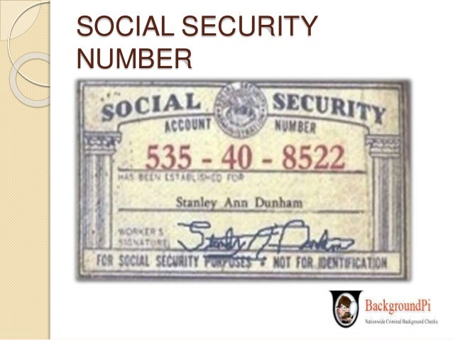 free criminal background check using social security number
